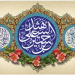 کتیبه چاپی مخمل اعیاد ماه شعبان ولادت امام حسین و ابالفضل و امام سجاد (ع) در ابعاد دلخواه و کیفیت بالا